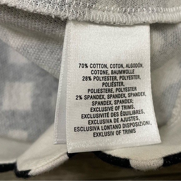 Anthro Postage Stamp Postcard Sleeveless Blouse Ruffle Peplum Black White Sz MP - Picture 6 of 7